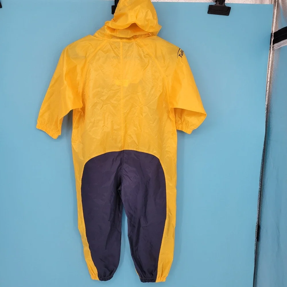 Tuffo Muddy Buddy Rain Suit Kids 18M Waterproof Yellow Hooded One-Piece Coverall